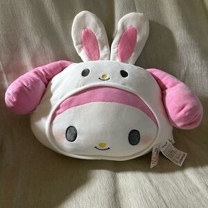 Cute Pink and White My Melody Plush Pillow